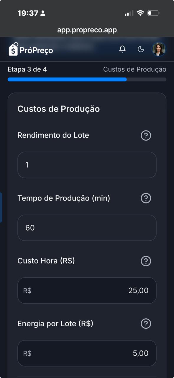 Passo 03 — Produção